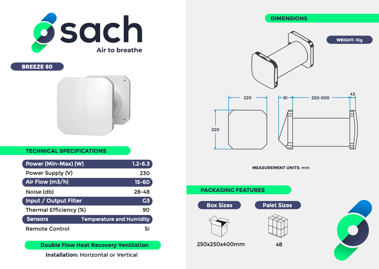 Ficha tecnica BREEZE Inglés